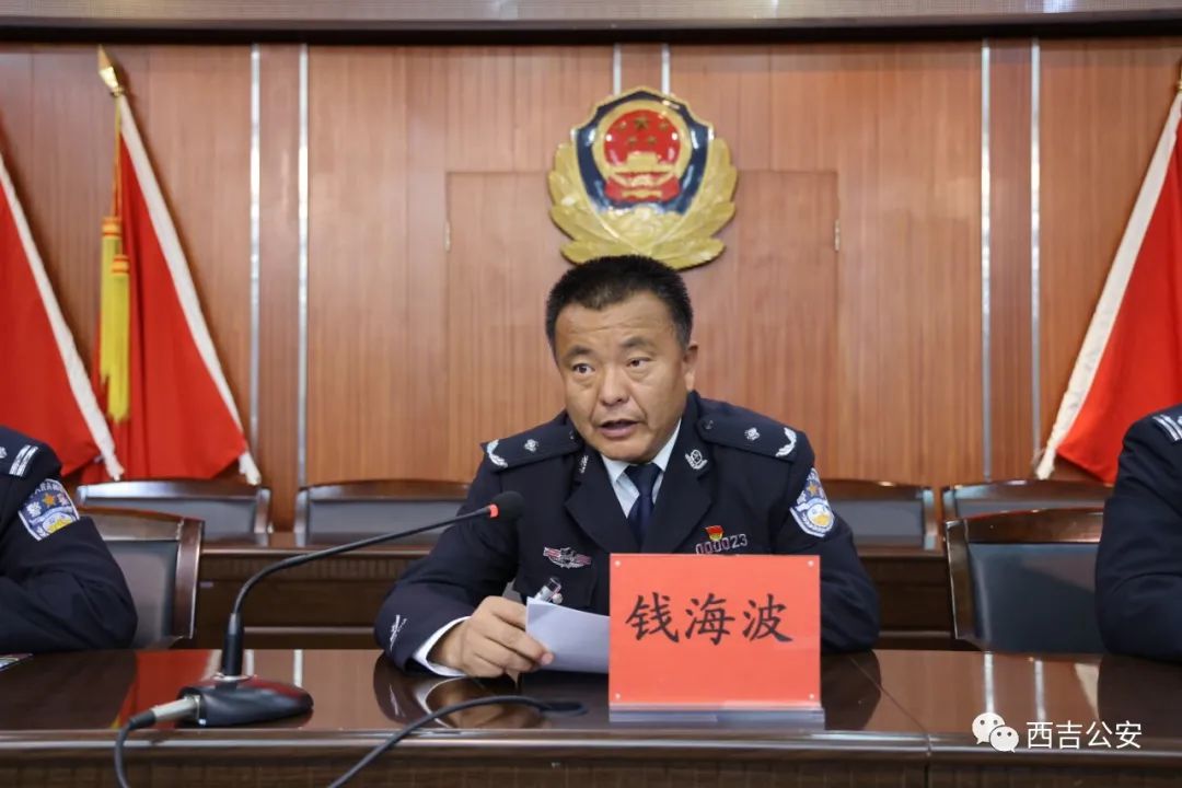 宁夏警官职业学院二级高级警长钱海波致辞,公安局党委委员,副局长