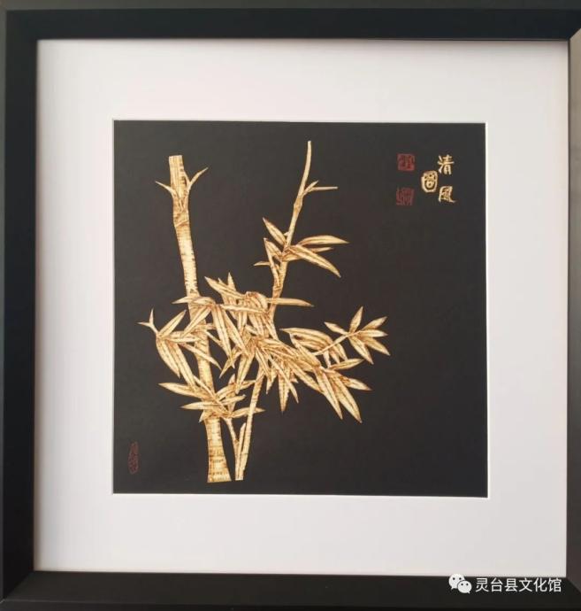 快来围观丨灵台县文化馆干部刘强麦秆画又出新作品啦!