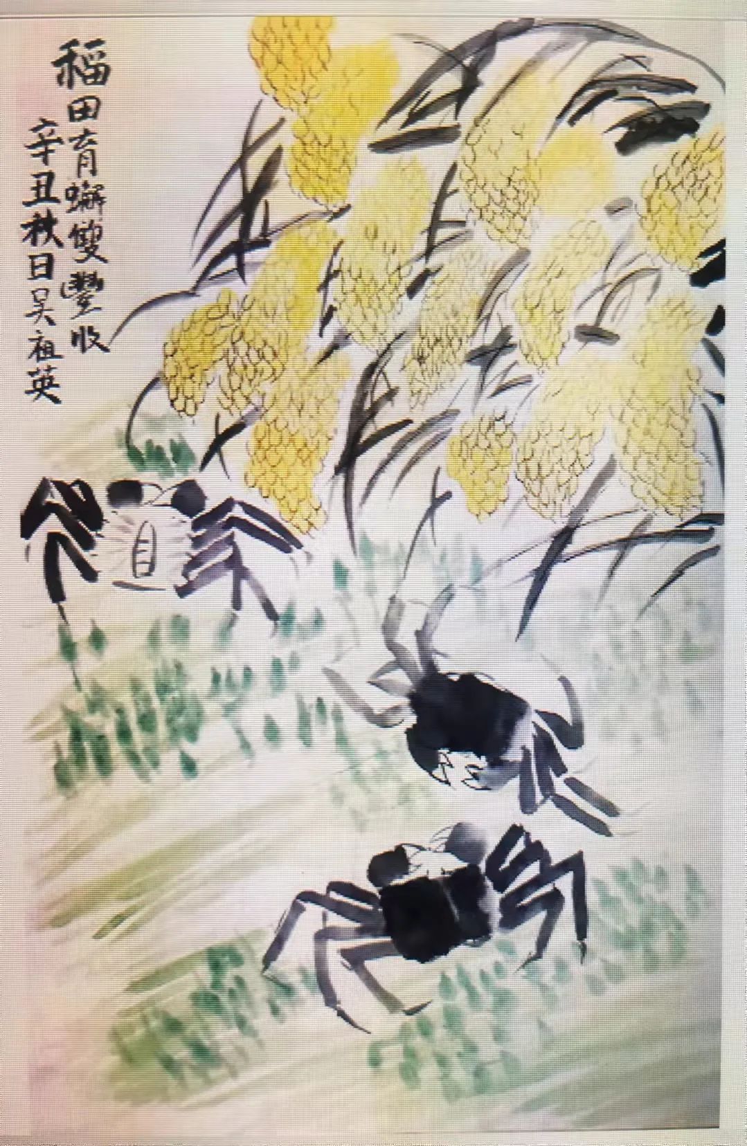 稻花香里画丰年小画家们用画笔勾勒丰收喜悦