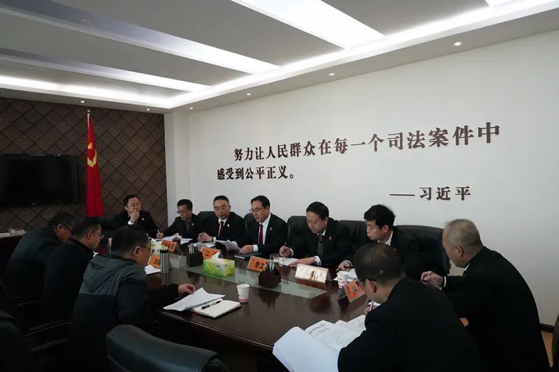 宝鸡中院党组副书记,副院长郑晓阳一行调研督导金台区法院"双进"专项