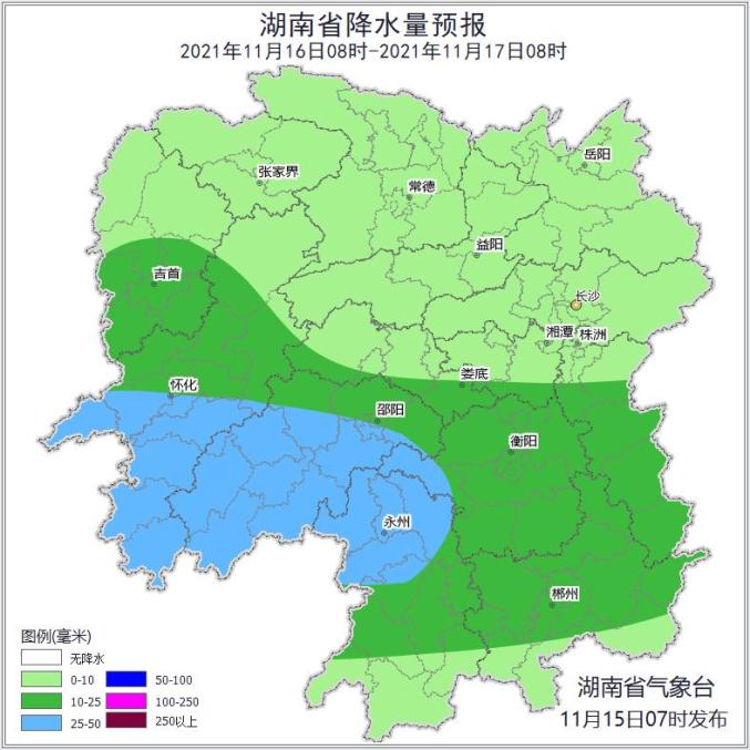 湖南大范围雨水即将上线永州的天气