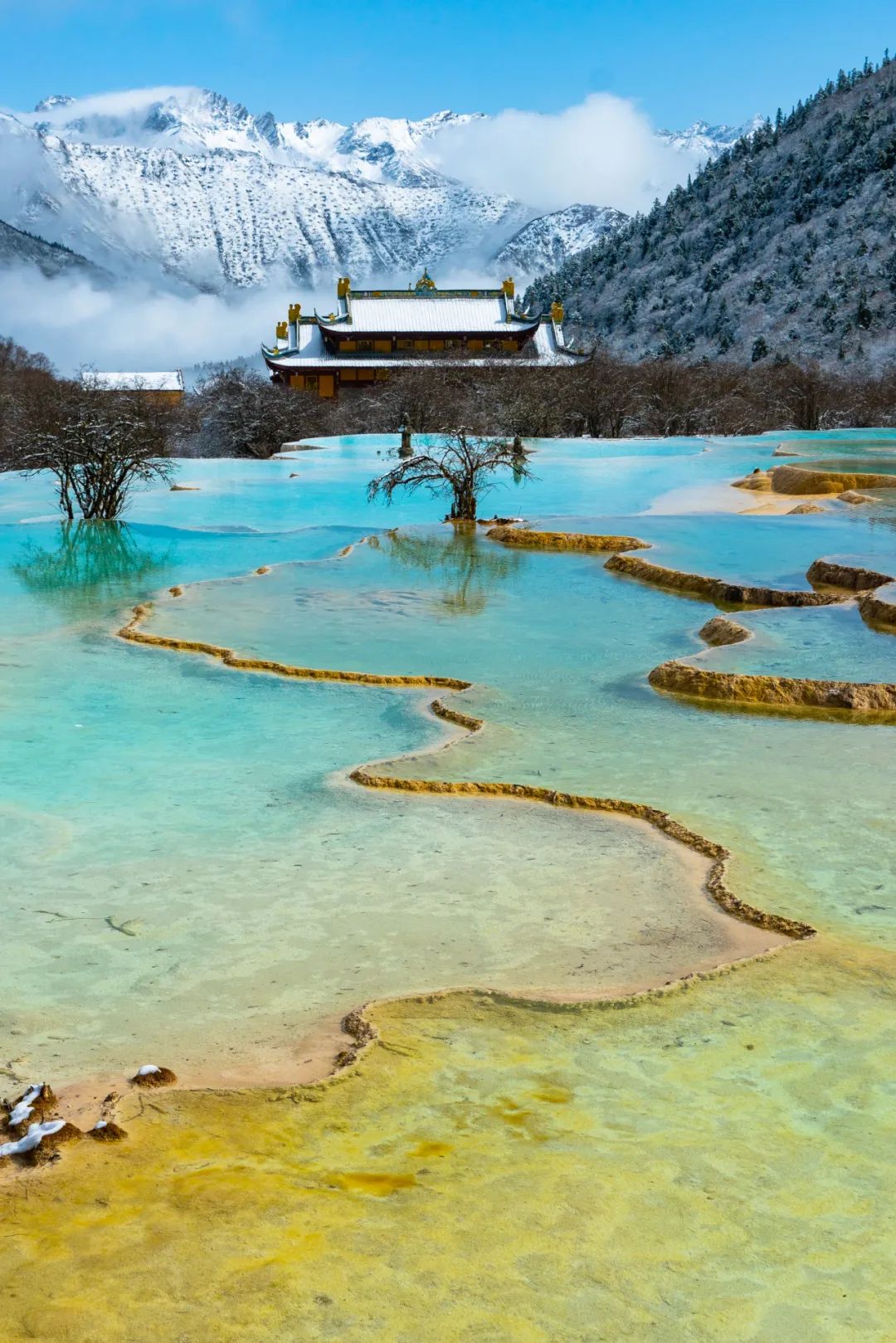众所周知 黄龙集 彩池,雪山,瀑布,滩流,古寺 五绝于一身
