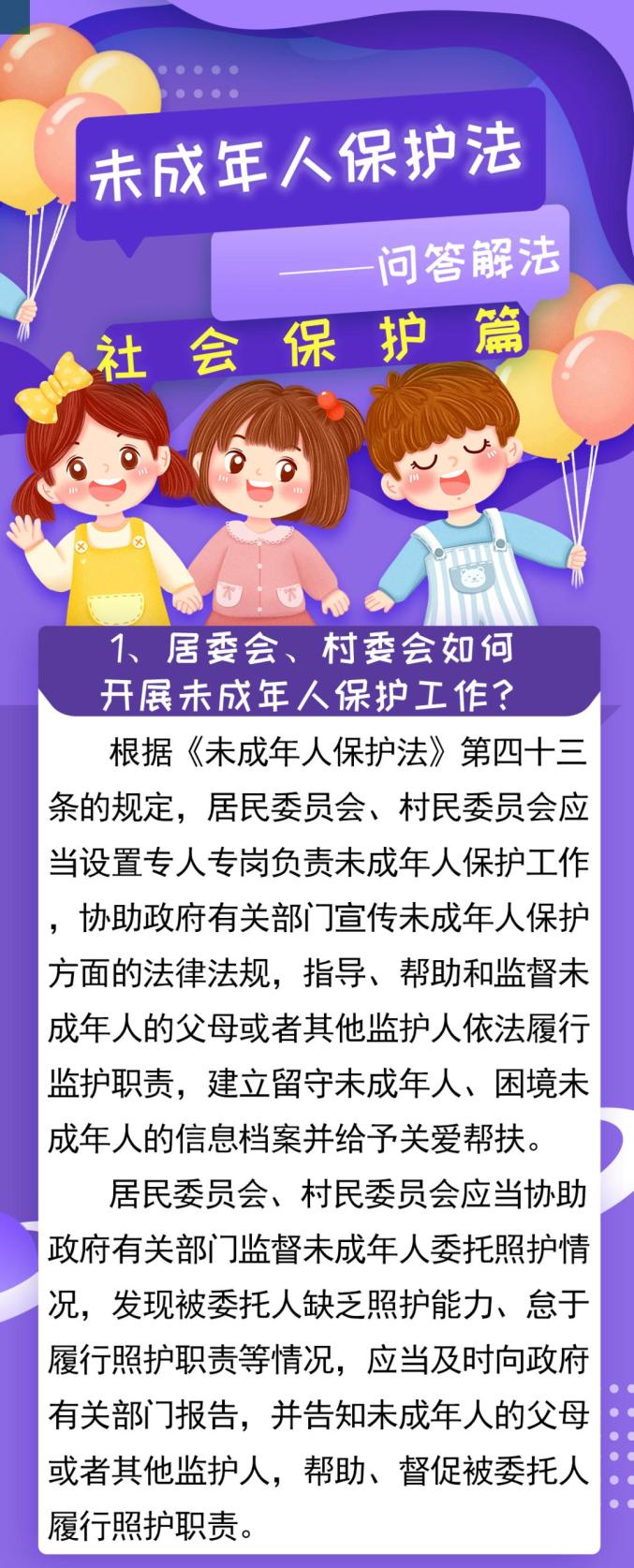 未成年人保护法问答解法社会保护篇①居委会村委会如何开展未成年人