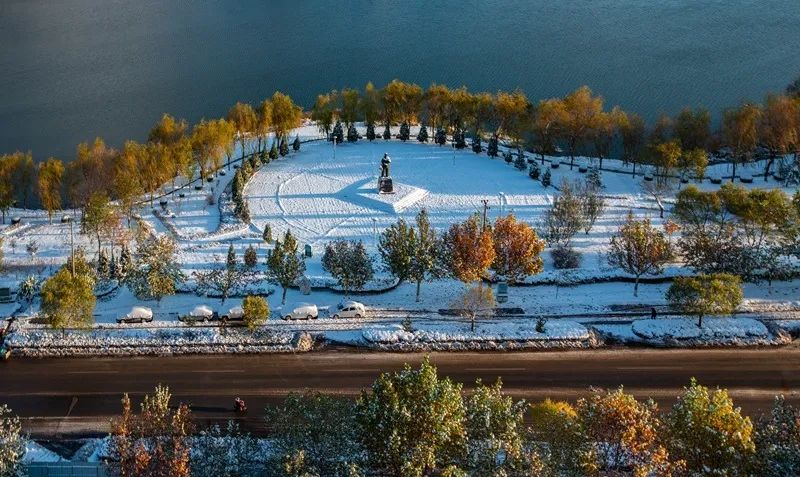 生态摄影:滦南县北河公园雪景