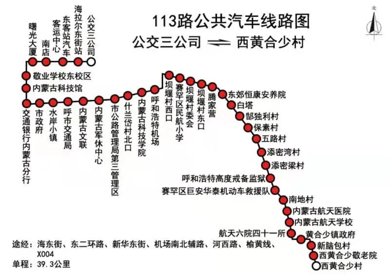 11月28日,113路公交车通车仪式在赛罕区黄合少镇西黄合少村举行,据