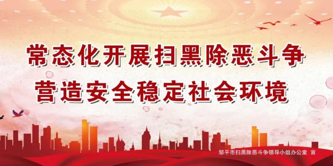 一把手谈扫黑除恶常态化开展扫黑除恶斗争保障更高水平平安邹平建设