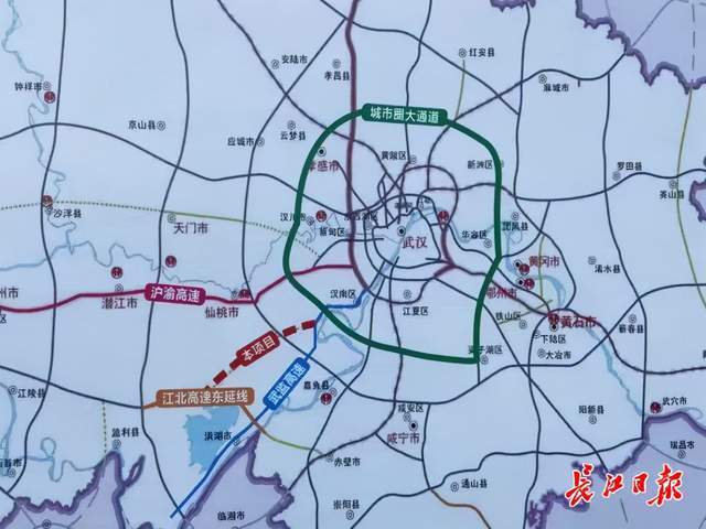 武松高速公路武汉段开工武汉将多一条西南出口快速通道