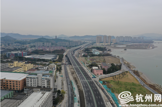 路,闻兴路,湘湖路,亚太路,湘建线,直至跨过绕城高速公路(义桥互通南)