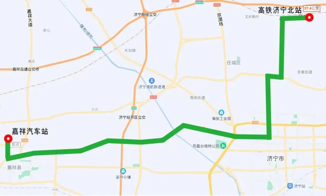 鲁南高铁济宁北站东站同步开通7条城际公交线路