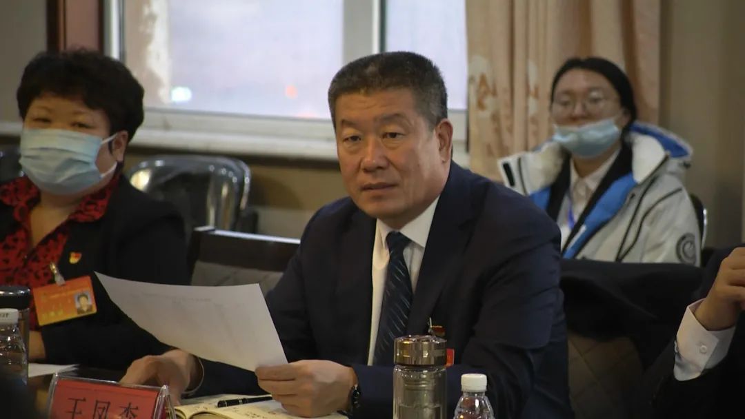 动态王凤森参加县十七届人大一次会议第六第七代表团审议