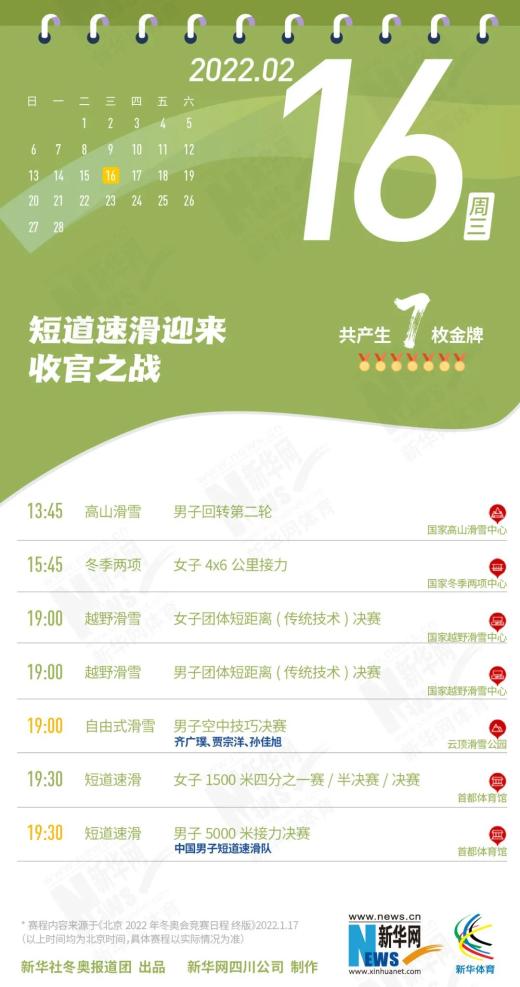 收藏北京冬奥会观赛指南附赛程