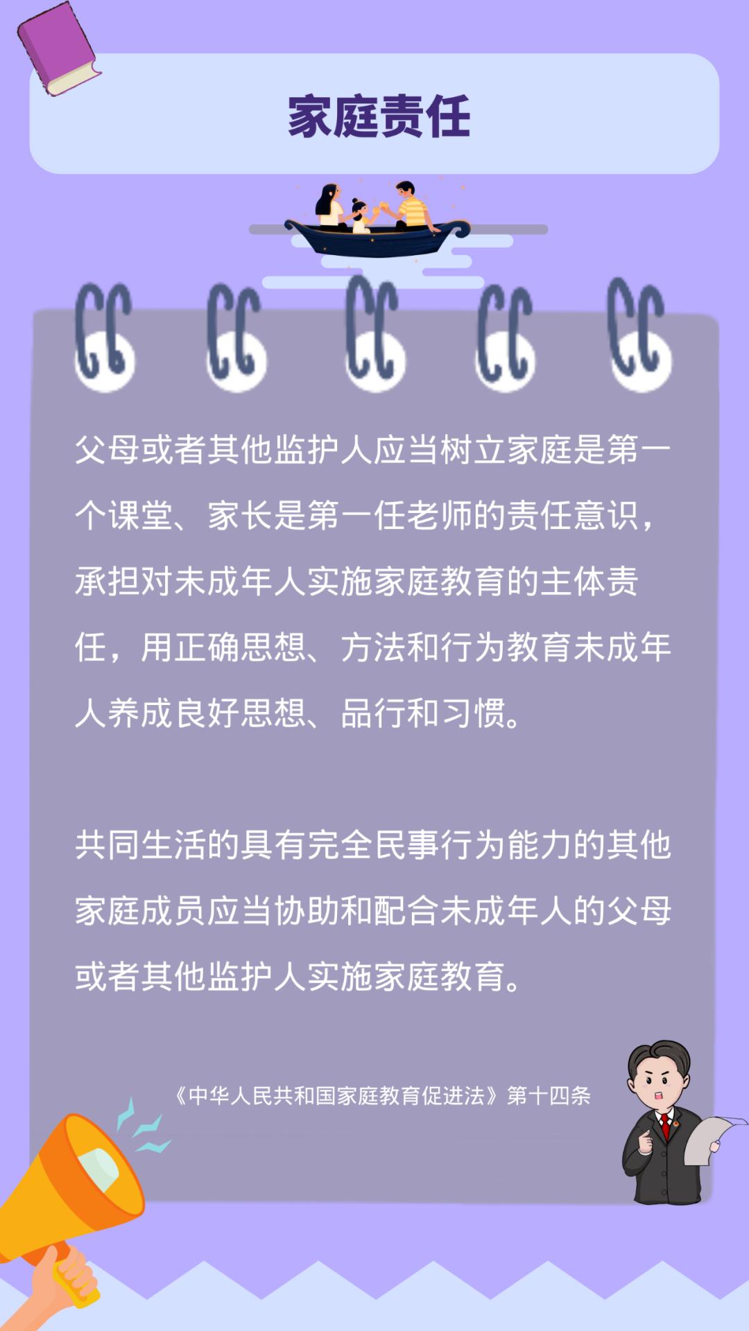 普法宣传家庭教育促进法知识点