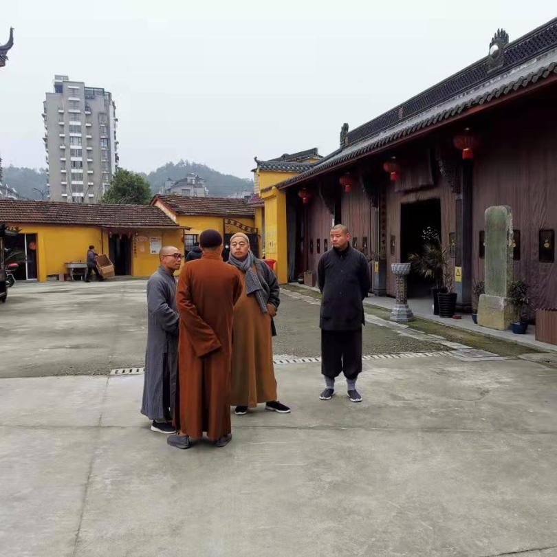 区佛协慧平法师,华严法师,隆慈法师等赴天雷寺,佛光禅寺,永昌禅寺