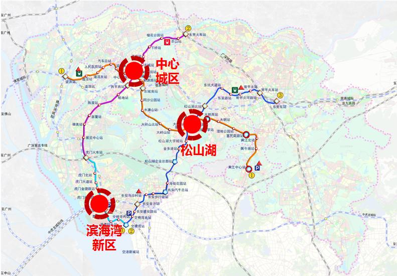 串联佛广莞城际 / 动工2021年,东莞市轨道交通局发布的消息显示:佛山