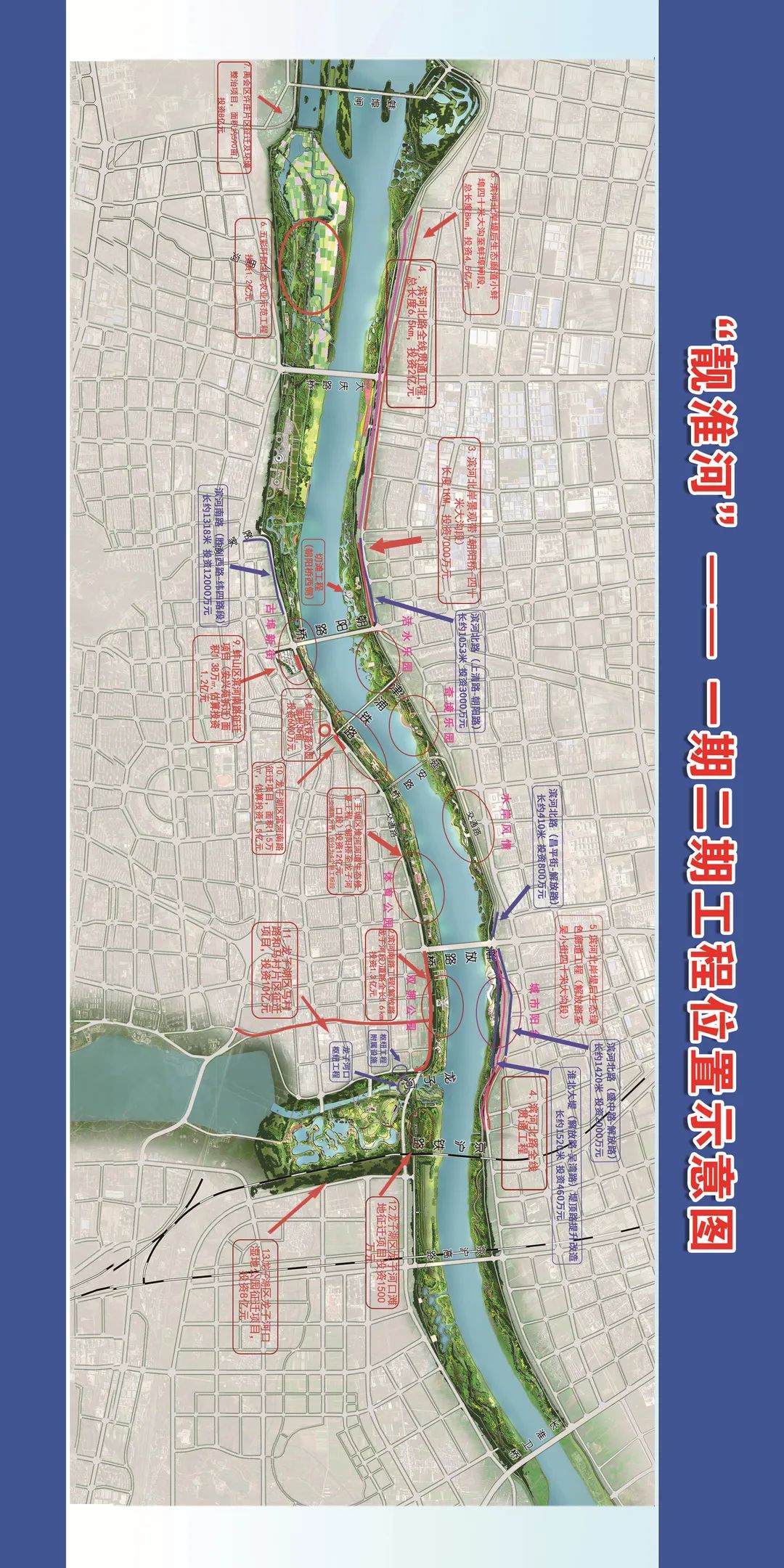 蚌埠这条道路开工建设有关靓淮河