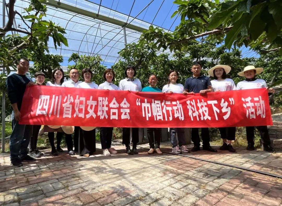巾帼行动科技下乡省妇联党组成员副主席胡秀琴一行来雅开展女科技工作