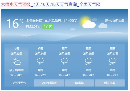 本周贵州多降雨这几天有大到暴雨附贵州九市州天气预报