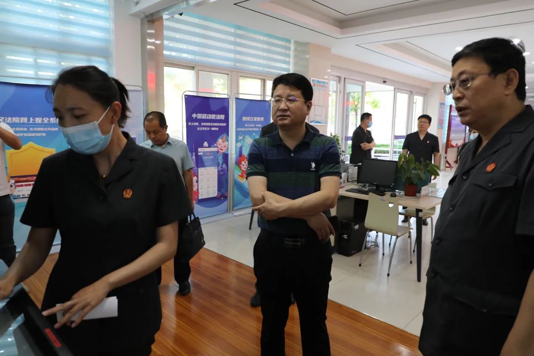 县委常委政法委书记祖全奎到夏津法院调研指导工作