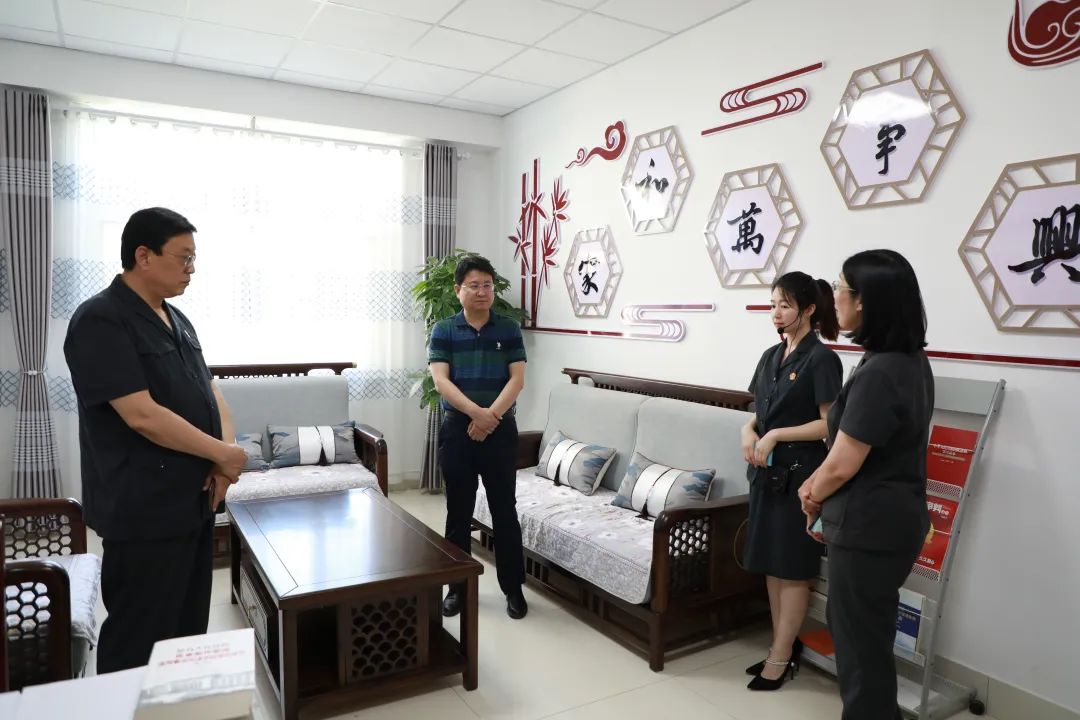 县委常委政法委书记祖全奎到夏津法院调研指导工作