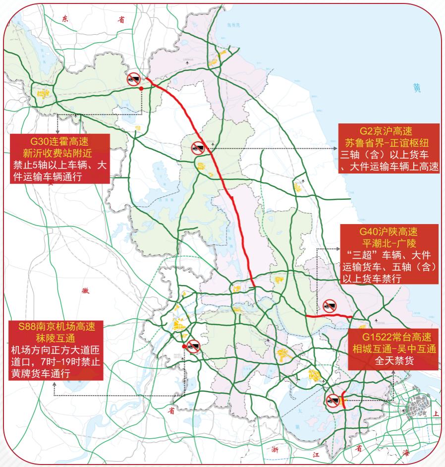 2022年国庆长假江苏高速出行提示