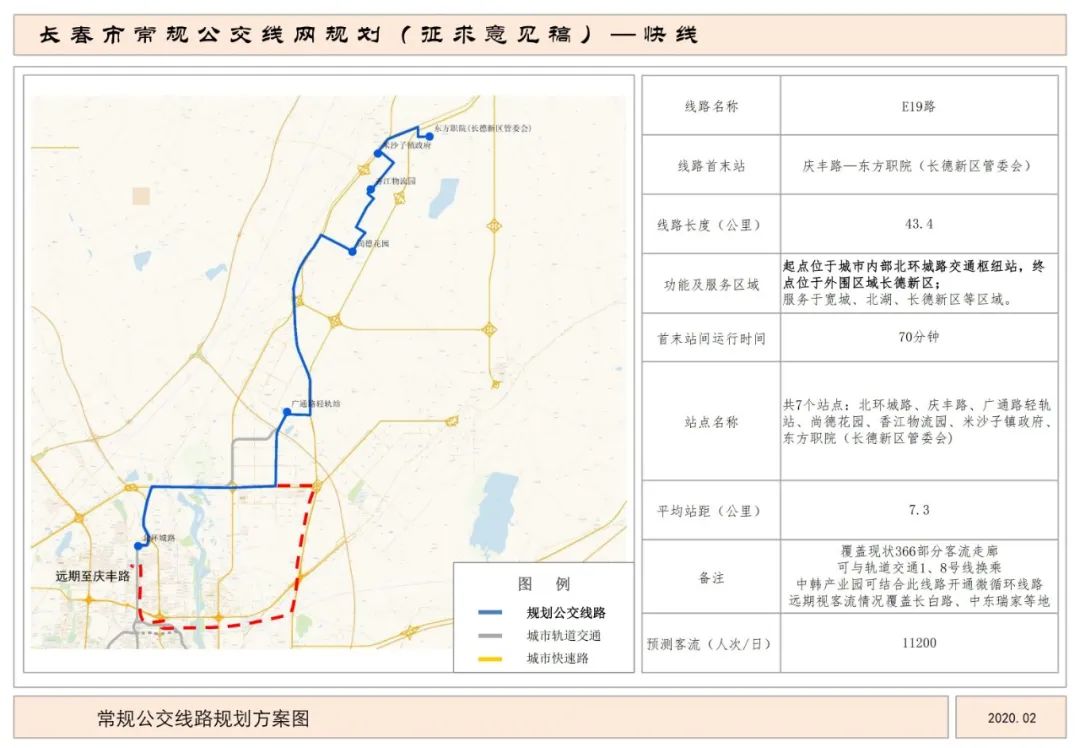 长春将新开18条公交快线你有啥建议附规划线路图