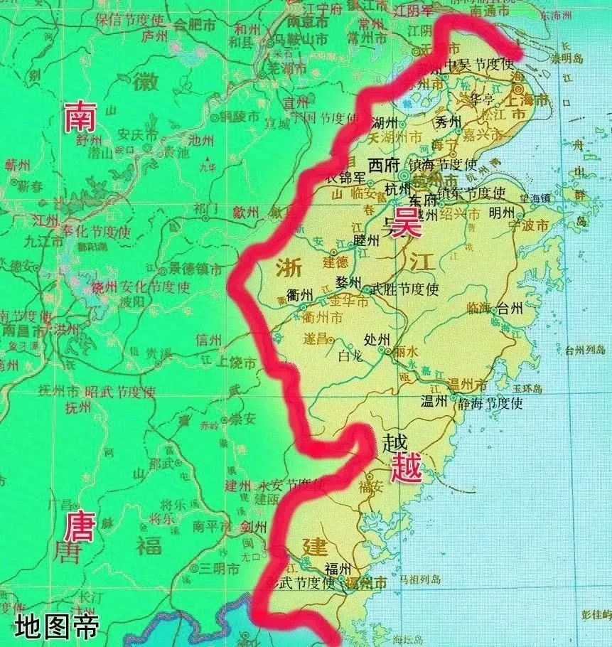 吴越地图