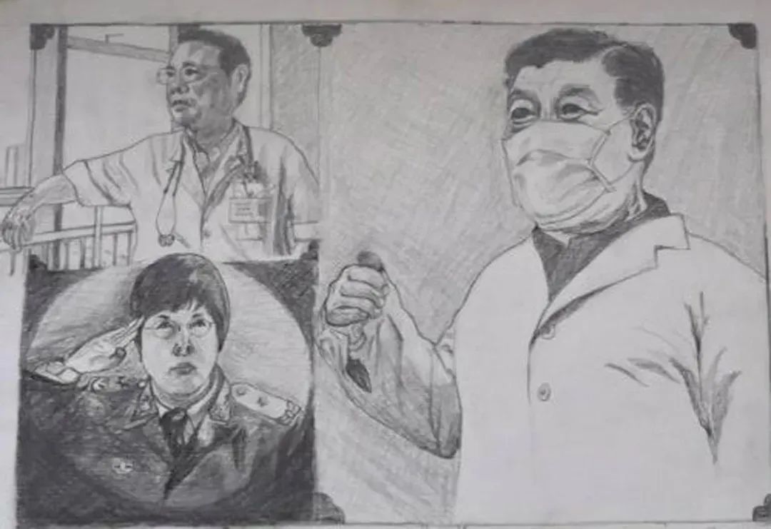 艺起抗疫|西电离退休老同志"万众一心,决胜疫情"网络书画展
