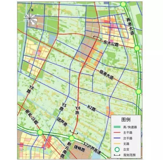 临港新片区y4路团芦港东大公路选线专项规划公示中