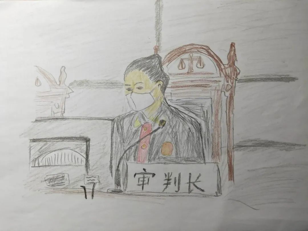 女神节巾帼风采北安法院干警手绘战疫情画像定格女干警最美瞬间