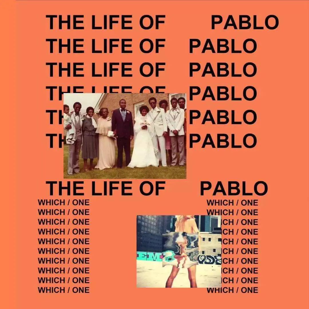 《the life of pablo》有趣的是,这张用 cd 作为专辑封面的专辑却是