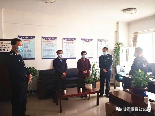 朱惠兰,王俊明深入徽县公安局督导检查扫黑除恶工作