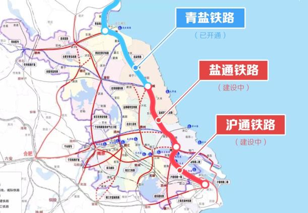高铁南下通道建设与此同时连镇铁路扬州段右线单侧铺轨25日已经全部