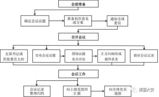 支部委员会会议流程图