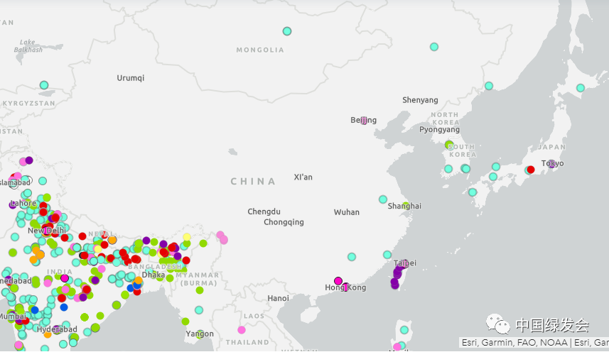 世界地球日绿会邀大家一起点出地图上的中国色彩