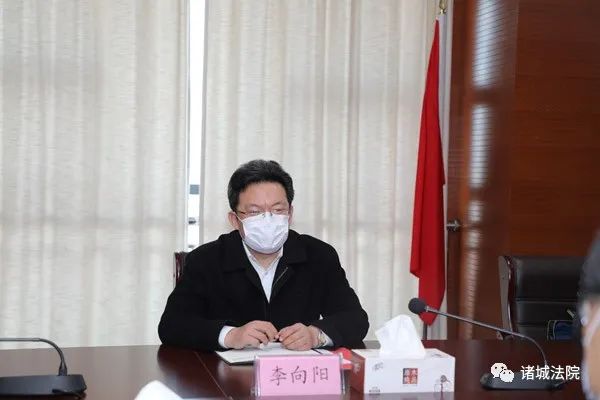 潍坊中院党组书记院长李向阳来诸城法院检查督导疫情防控和审判执行