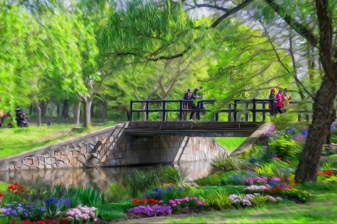 视界美成油画来共青森林公园看这撩人的春色吧