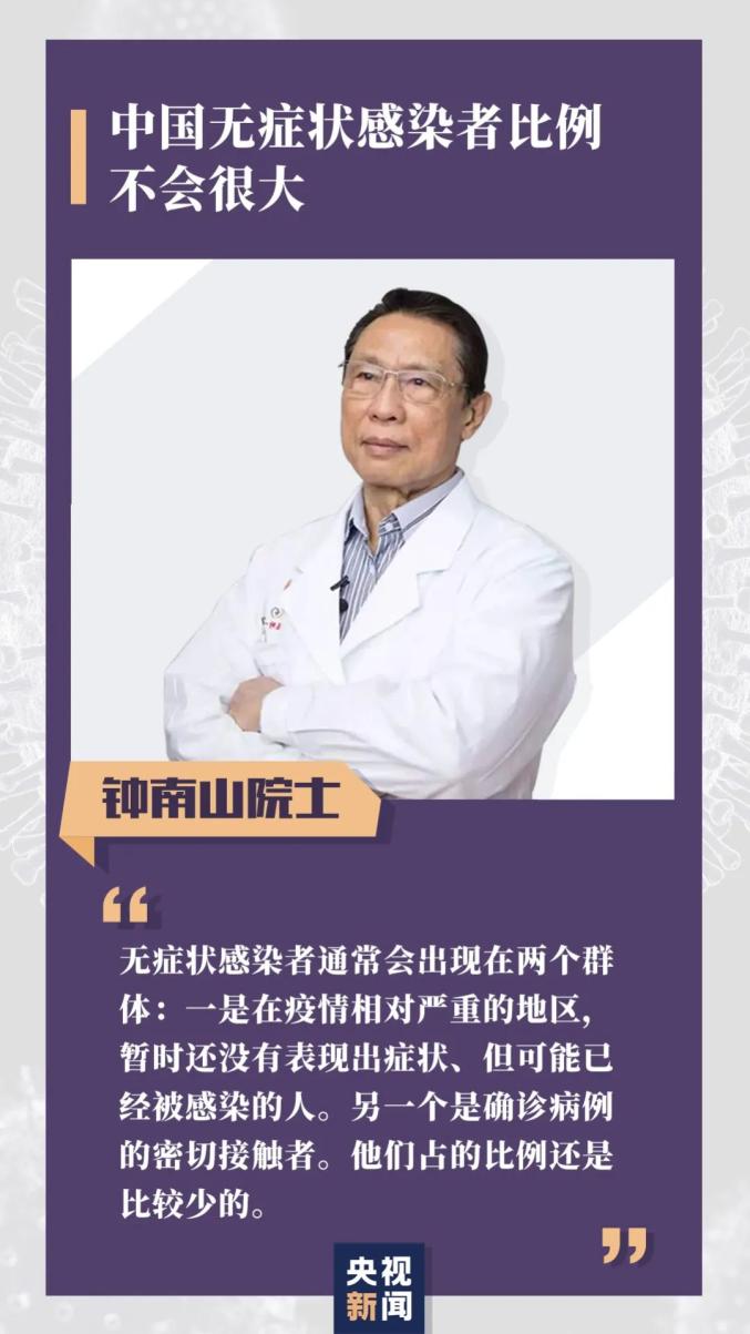 钟南山院士最新回应:中国无症状感染者多不多?口罩能不能摘?