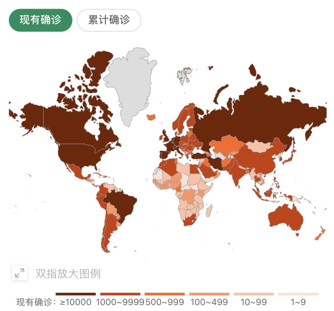 累计171万余例!全球最新疫情分布图来了