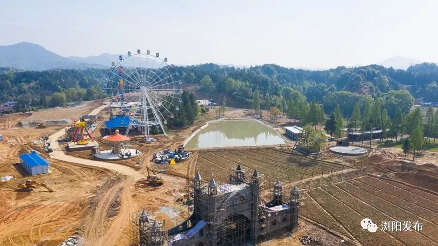 浏阳欢乐世界按下建设"快进键",预计六月开园!