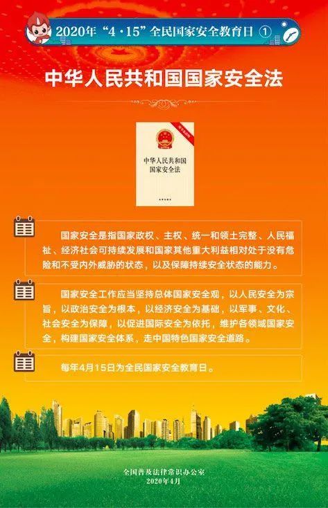 2020年"4.15"全民国家安全教育日法治宣传挂图