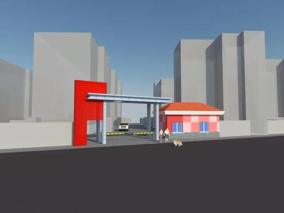 包括外墙面,楼梯间小区道路,架空线,绿化带,居民区大门,单元门门头