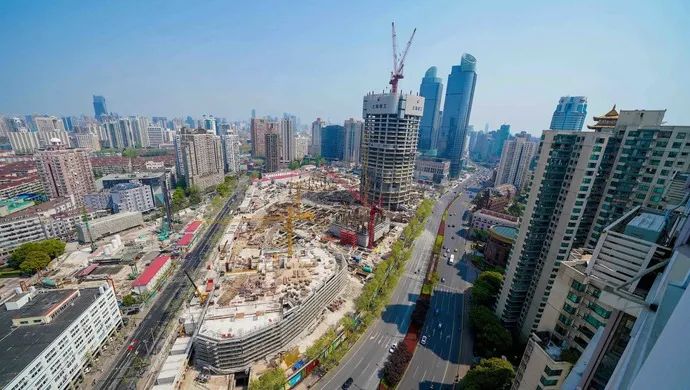 徐家汇中心施工现场探营| 370米"浦西第一高楼"已破土