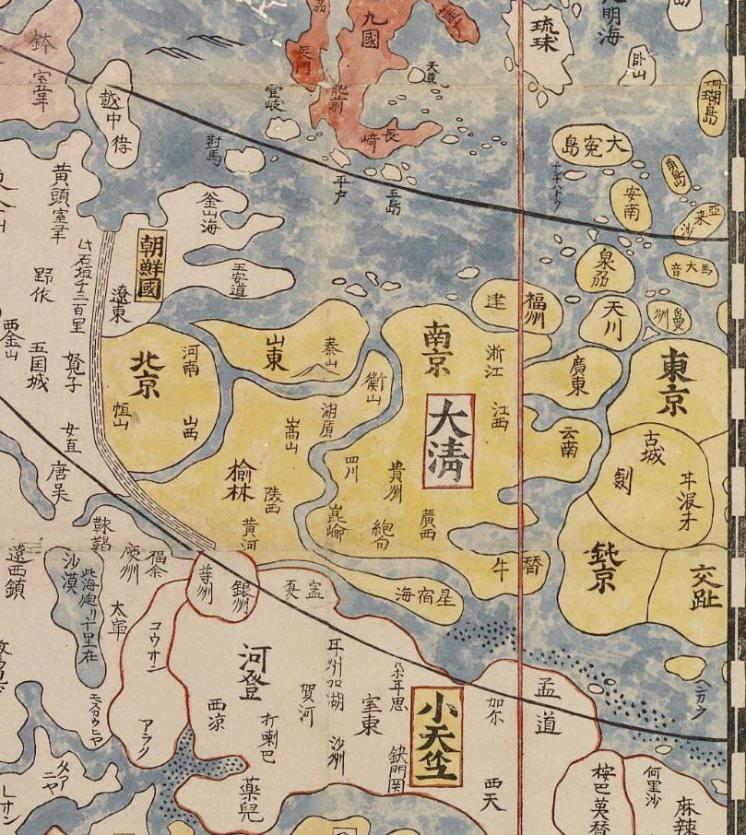 日本古地图密码东京在哪里