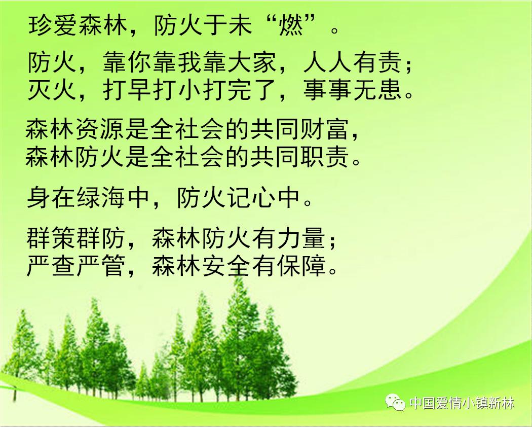 森林防火宣传标语集锦(二十九)