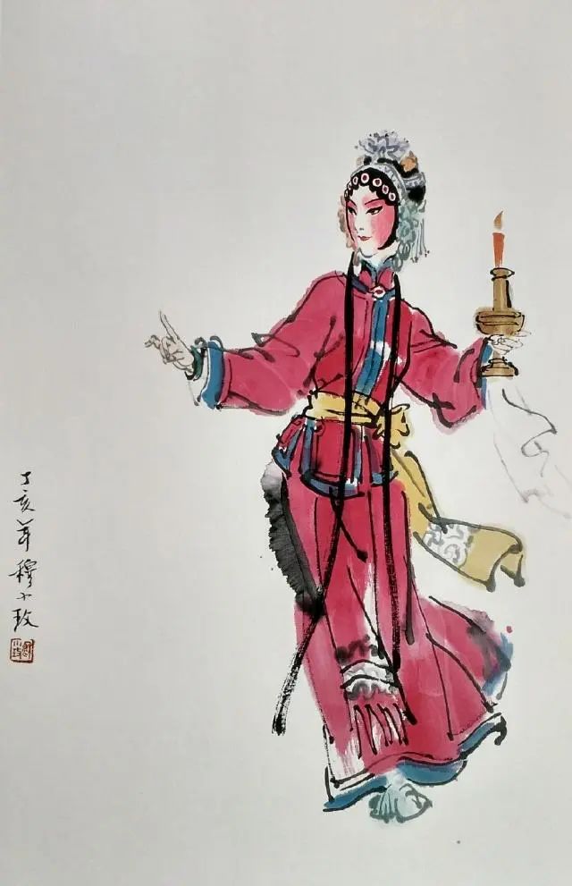 失聪女画家潜心学习20年,用水墨画出京剧里古典美人,惊艳国内外!