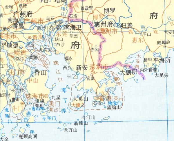 明朝  新安县地图   /《中国历史地图集》