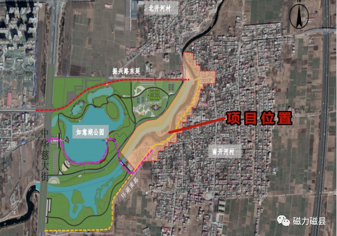 磁力磁县 (点击查看大图) 我们从县城北部的华康小区出发