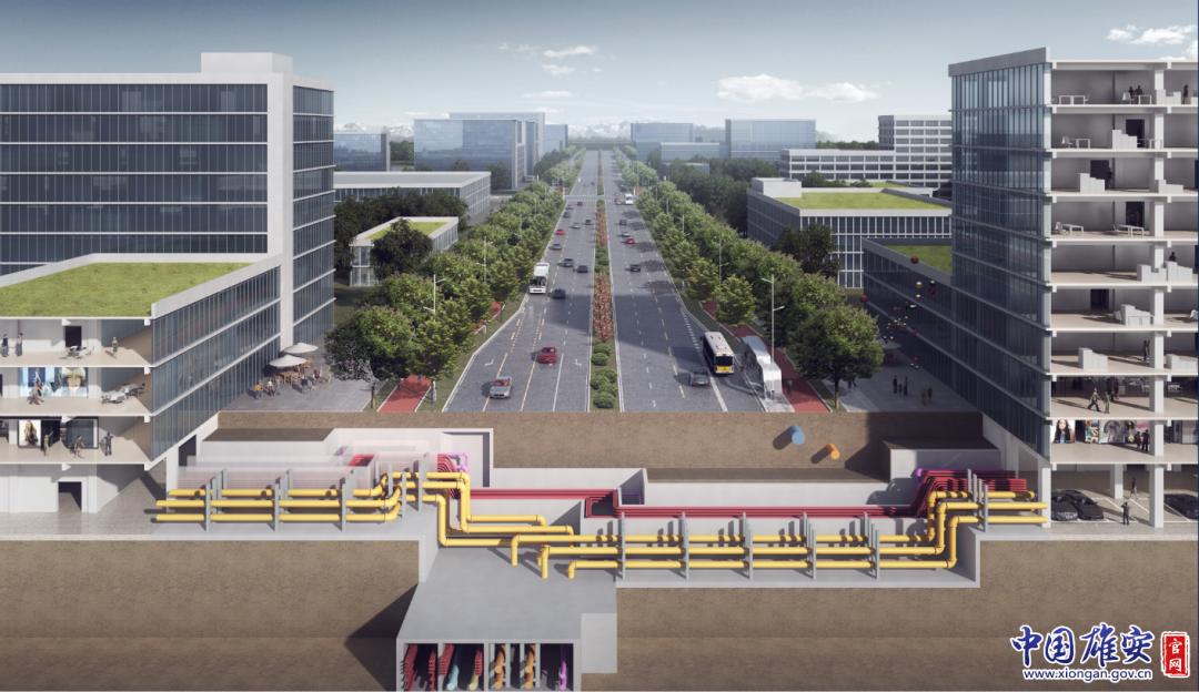 雄安站枢纽片区市政道路综合管廊排水管网系统一期工程最新进展