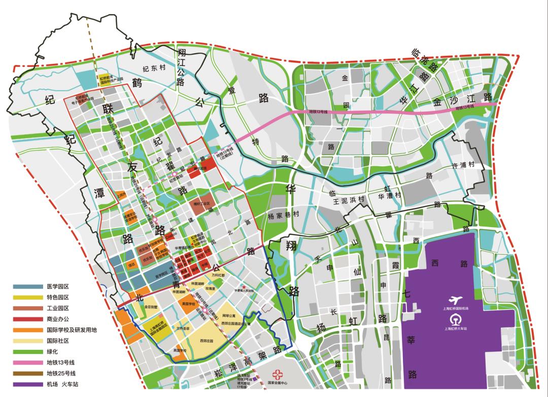 华漕镇位于上海虹桥商务区西北部的城市核,作为上海2035总体规划中