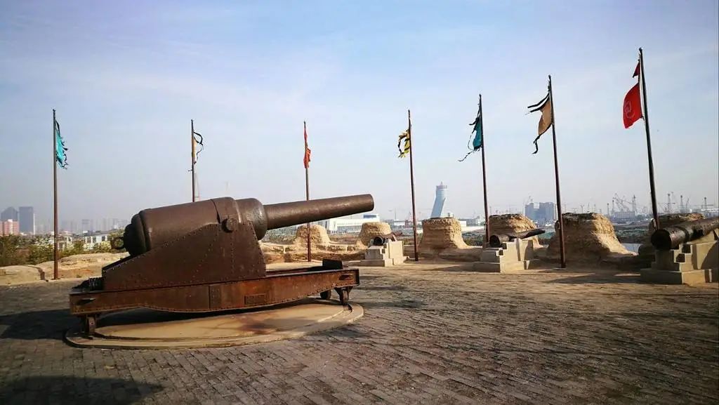 将坐落在滨海新区区域内的天津国家海洋博物馆,大沽口炮台遗址博物馆